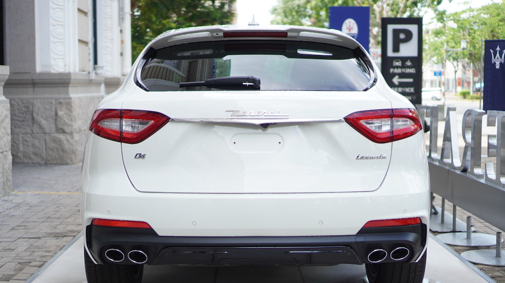 Phần đuôi xe của Maserati Levante