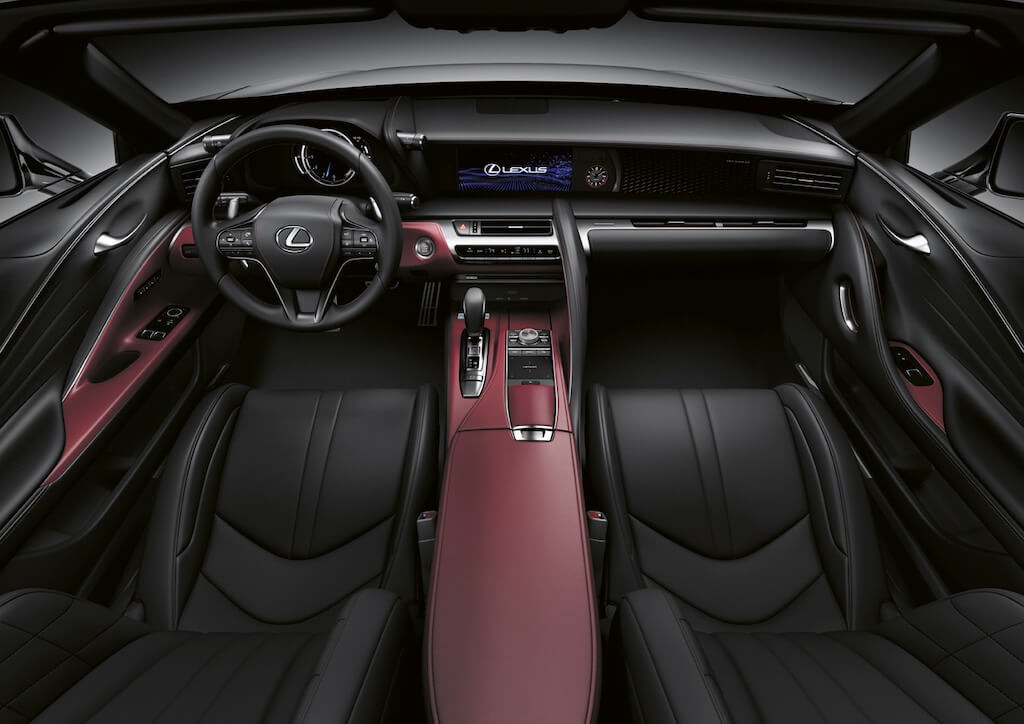 nội thất xe lexus lc500h 2023 màu đỏ nội thất xe lexus lc500h 2023