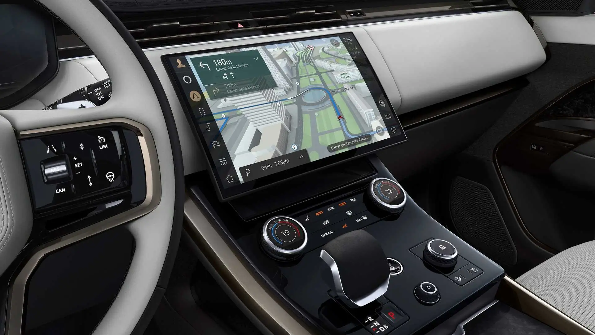 mẫu xe gầm cao range rover sport màu đen nôi thất mới