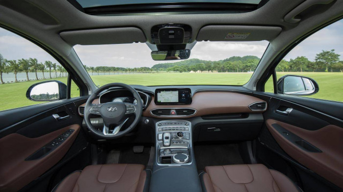 kiểu cần số mới của hyundai santafe